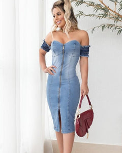 Vestido Tubinho Ombro a Ombro