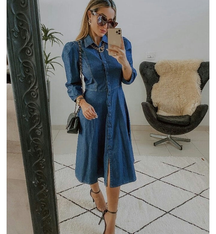 Vestido Jeans Midi Lourdes