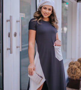 Vestido monocromático