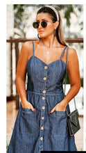 Carregar imagem no visualizador da galeria, Vestido Jeans Suziel