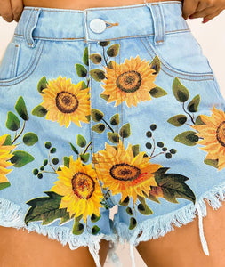 Shorts Jeans Flores de Maio