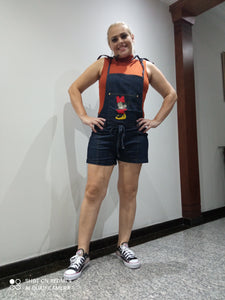 Jardineira jeans minimic