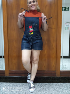 Jardineira jeans minimic
