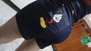 Jardineira jeans minimic