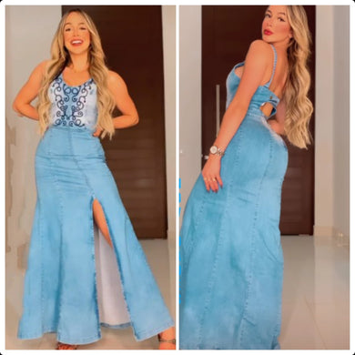 Vestido longo Piedade