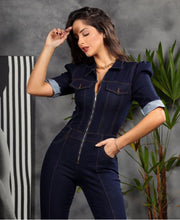 Carregar imagem no visualizador da galeria, Macacão Jeans Manuela