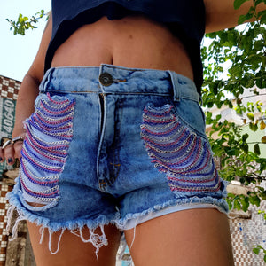 Shorts  correntes topázios