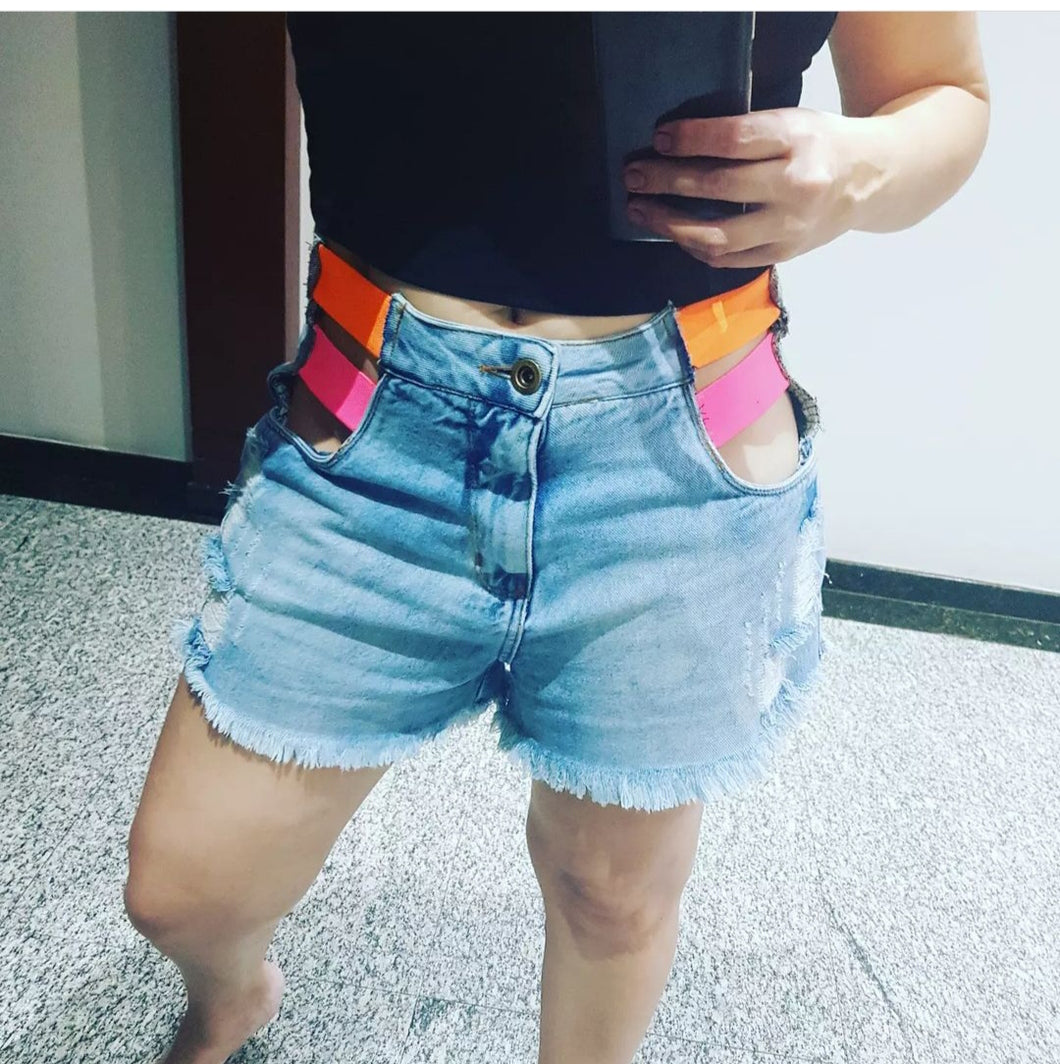 Shorts Jeans Bylu Plus Size