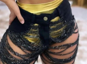 Shorts Preto Correntes