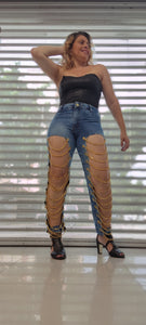 Calça Jeans Folk