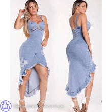 Carregar imagem no visualizador da galeria, Vestido Jeans Beldade