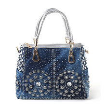 Carregar imagem no visualizador da galeria, Bolsa Jeans Crystal Diamond Luxury # CYP0362.2326