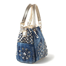 Carregar imagem no visualizador da galeria, Bolsa Jeans Crystal Diamond Luxury # CYP0362.2326