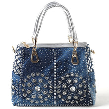 Carregar imagem no visualizador da galeria, Bolsa Jeans Crystal Diamond Luxury # CYP0362.2326