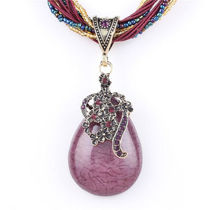 Colar Blue Natural Stone # XL649.7595