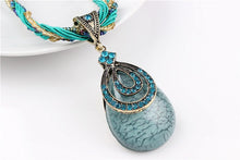 Carregar imagem no visualizador da galeria, Colar Blue Natural Stone # XL649.7595