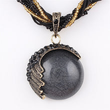 Carregar imagem no visualizador da galeria, Colar Blue Natural Stone # XL649.7595