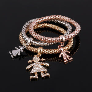 Bracelete Siver and Gold Mix # SL562.6585