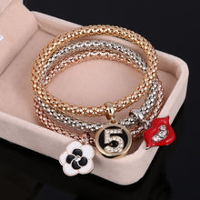 Carregar imagem no visualizador da galeria, Bracelete Siver and Gold Mix # SL562.6585