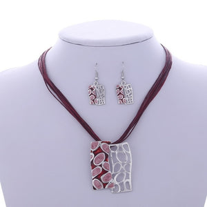Colar e Brincos Africa Selvagem # F826A.6070